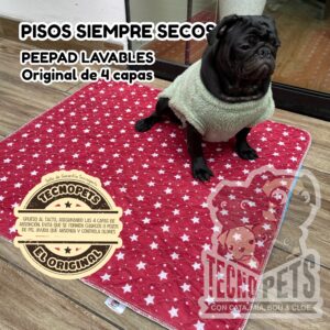Pee Pads Lavable 80x90cm Diseño Navidad Pañal Entrenamiento Absorbente