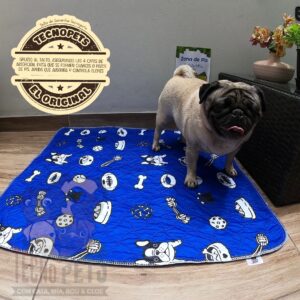 Pee Pads Lavable 80x90cm Diseño Blue Pañal Entrenamiento Absorbente